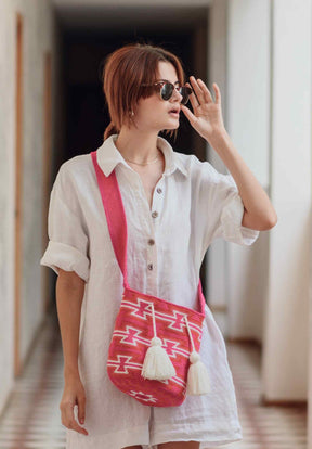 Pink Jalia Wayuu Bag