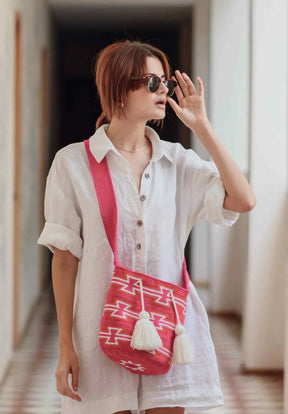 Pink Jalia Wayuu Bag