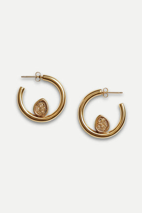 Knot Hoop Earrings