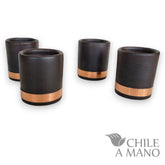Clay & Copper Tumblers — Handcrafted in Chile