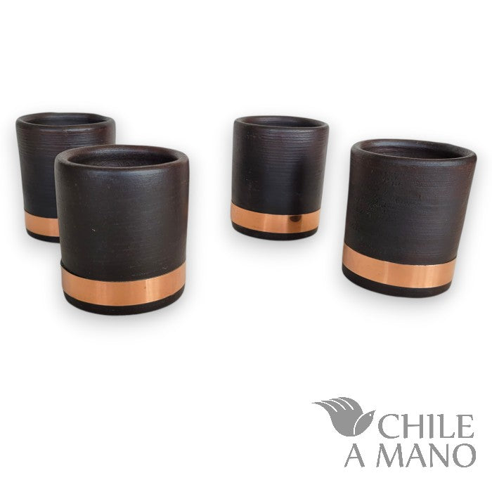 Clay & Copper Tumblers — Handcrafted in Chile