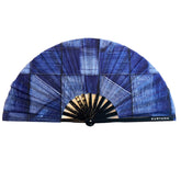 Auryana Denim Patchwork Print Clack Fan