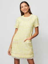Tia Tweed Bouclé Sheath Mini Dress
