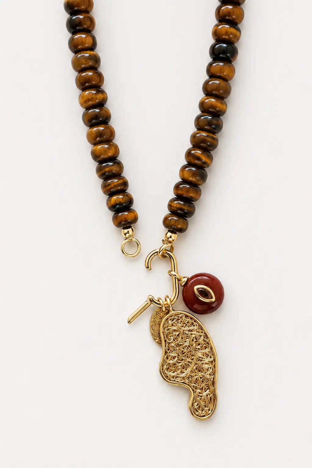 Golden Beaded Necklace
