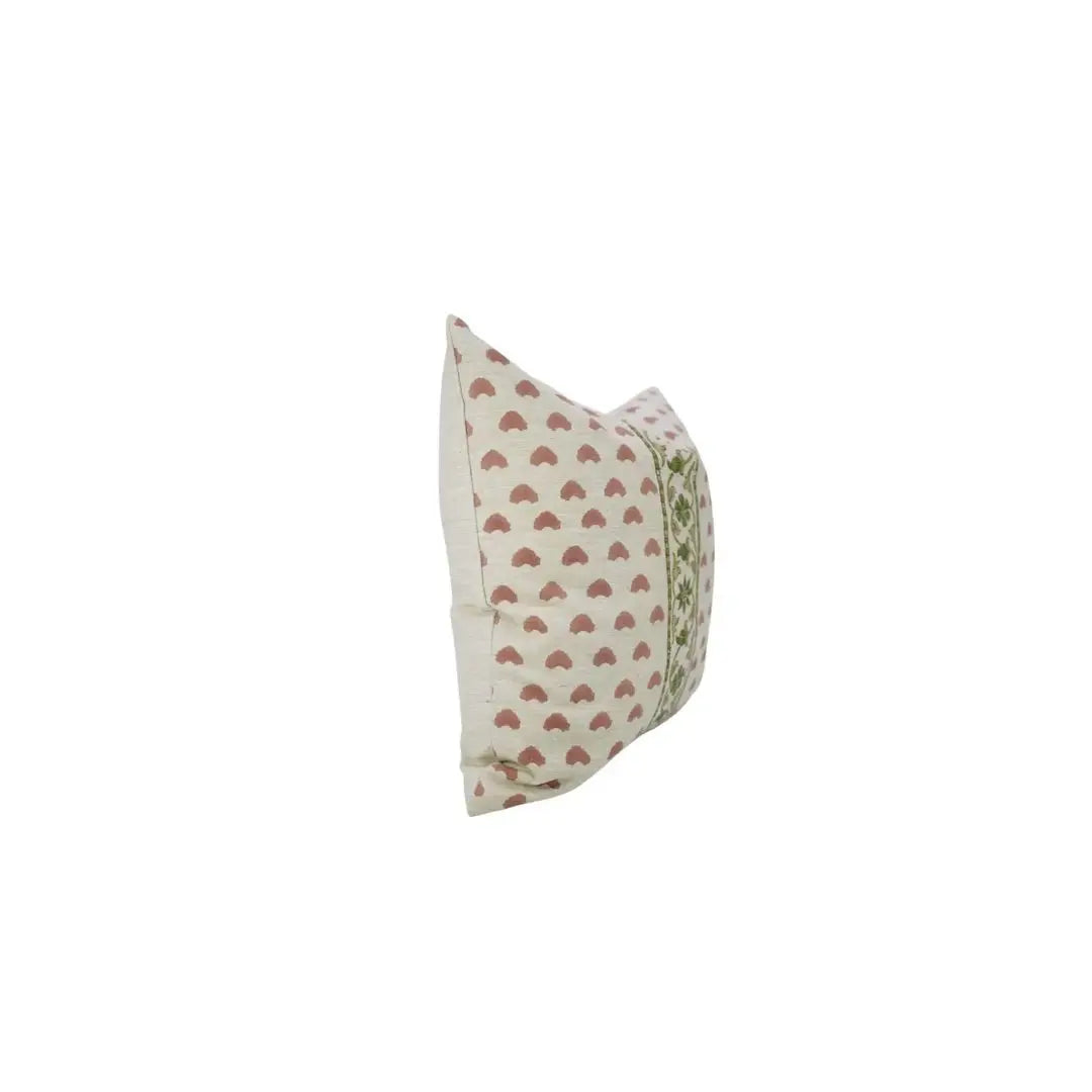 Unique Block Print Design Linen Blend Pillow Cover -  Priya