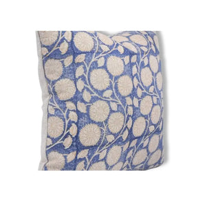 Decorative Print Thick Linen Cushion Cover - Sudarshan Jaal