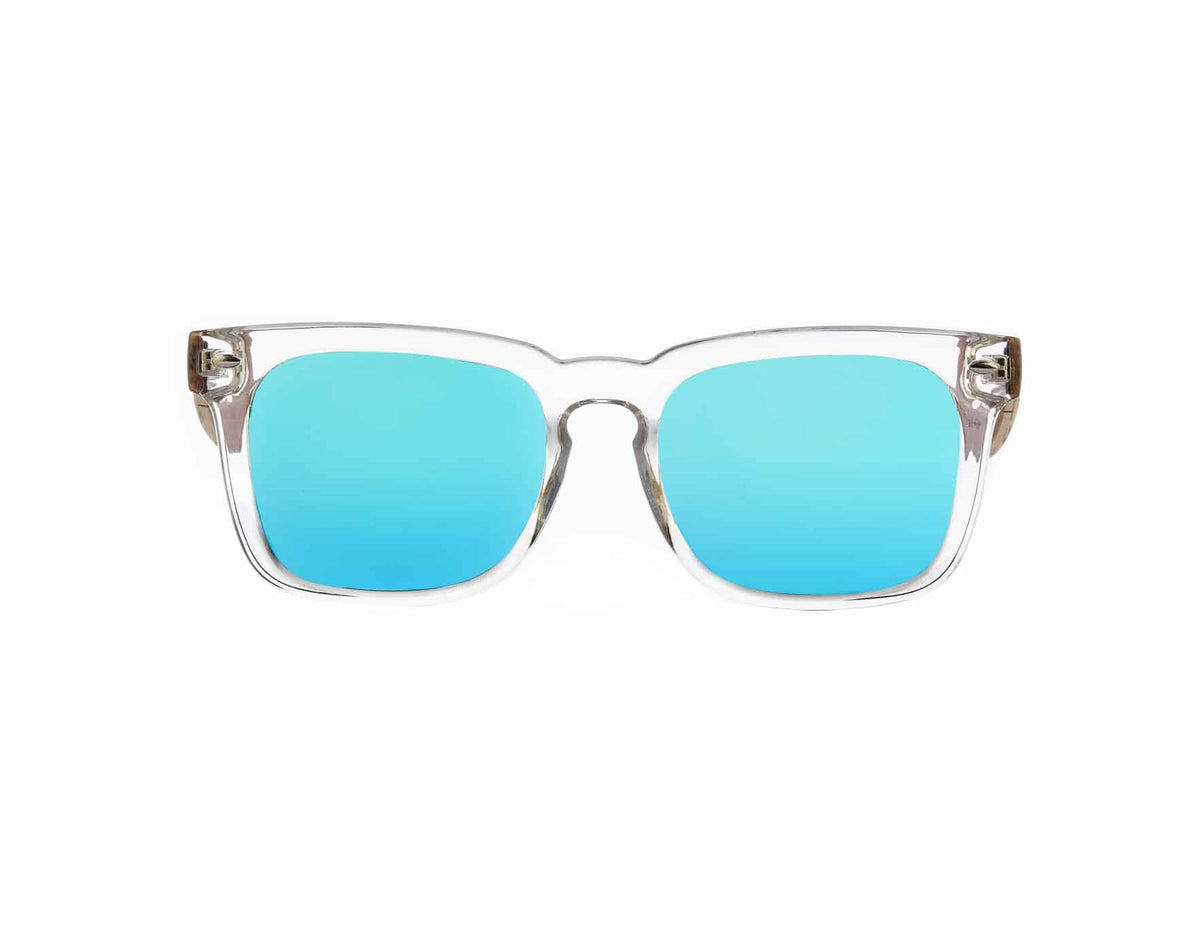 Crystal Blue rectangle Sunglasses - INTI