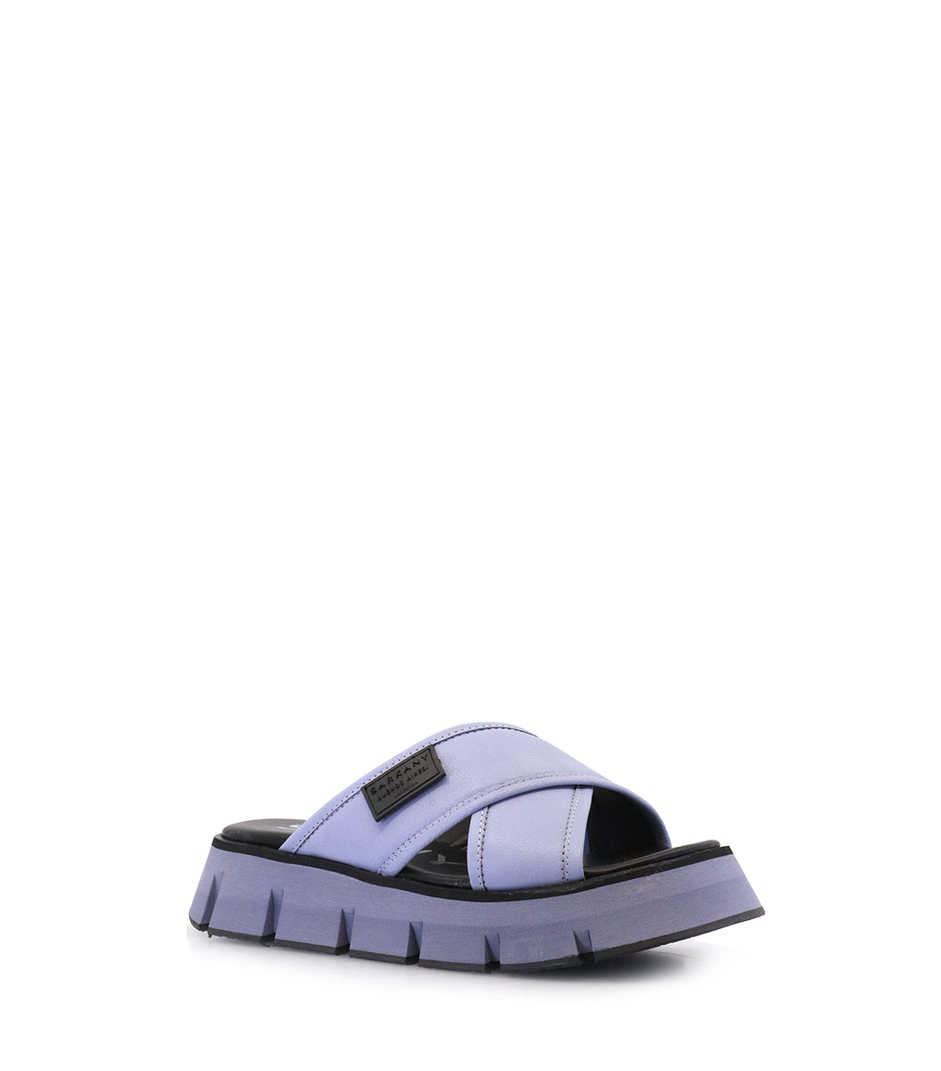 Stylish Violet Cross-Strap Sandals Drake