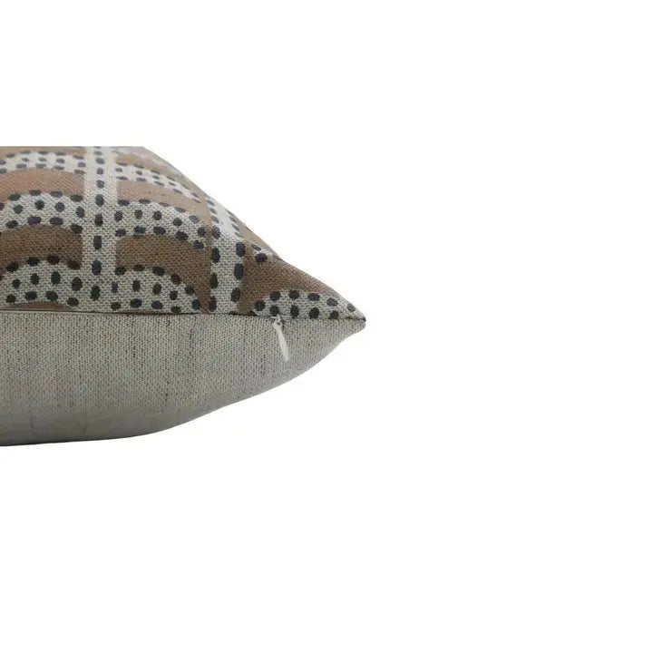 Interior Block Print Linen Blend Pillow Cover - Garud