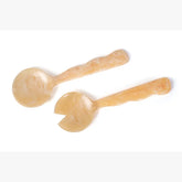 Resin Salad Server-Peach  (Set of 2), 12.40 x 3.93 Inches