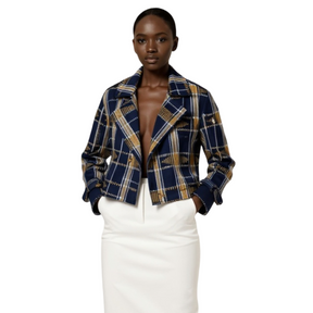 Eseme Aso Oke Luxe Trench Jacket
