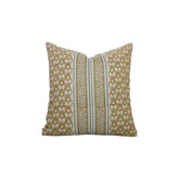 Handmade Bohemian Pure Linen Pillow Cover-titli Border