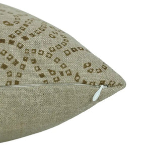 Handmade Block Print Boho Thick Linen Pillow Cover- Bandhej