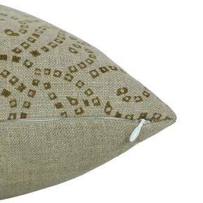 Handmade Block Print Boho Thick Linen Pillow Cover- Bandhej
