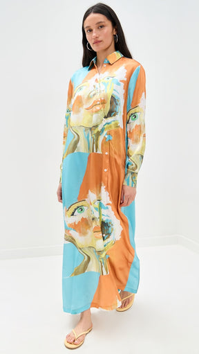 Kesi Maxi Shirt Dress