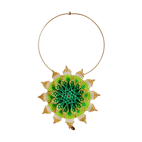 FLOWER CHOKER FLAT