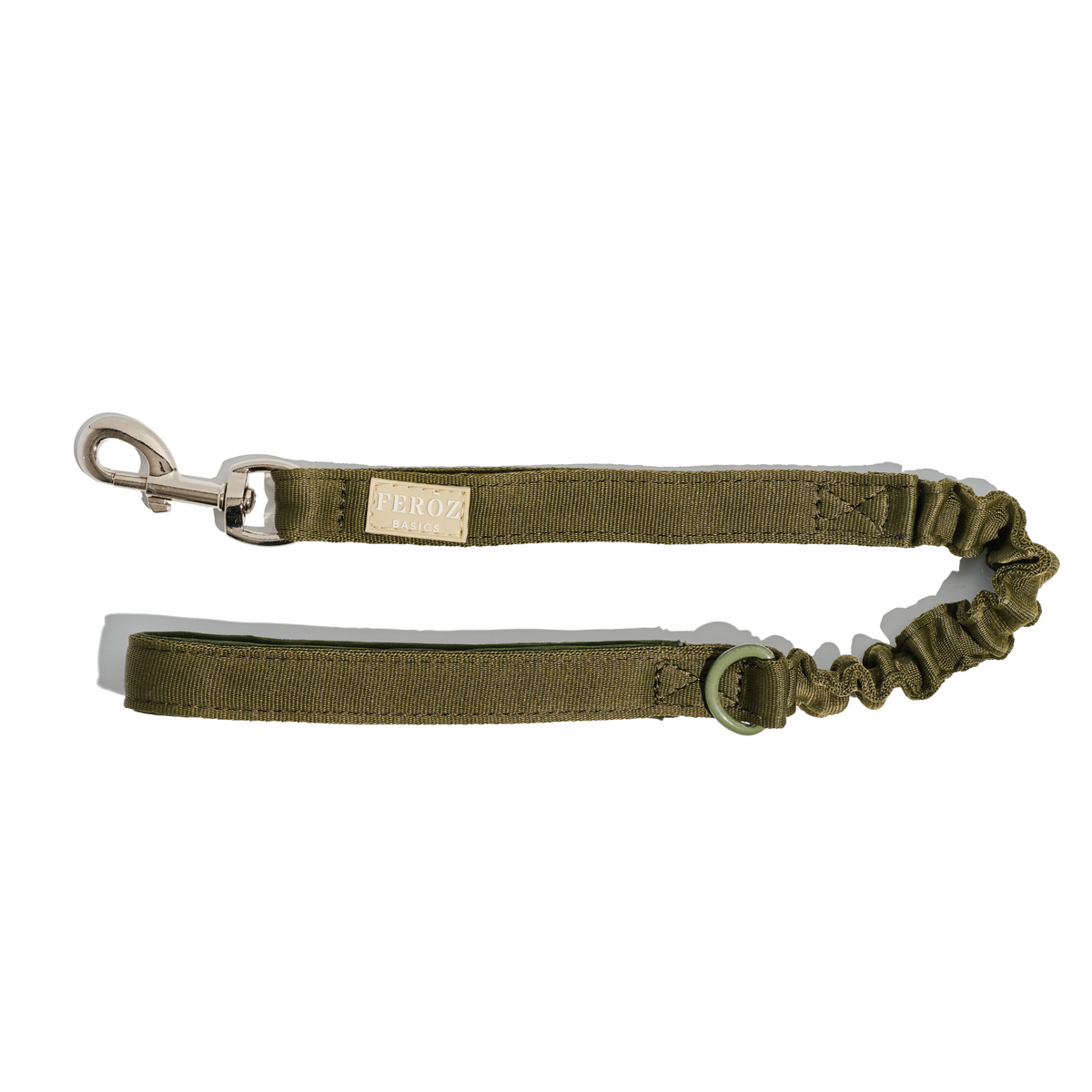 Dog Expandable Short Leash BASIC Military Green