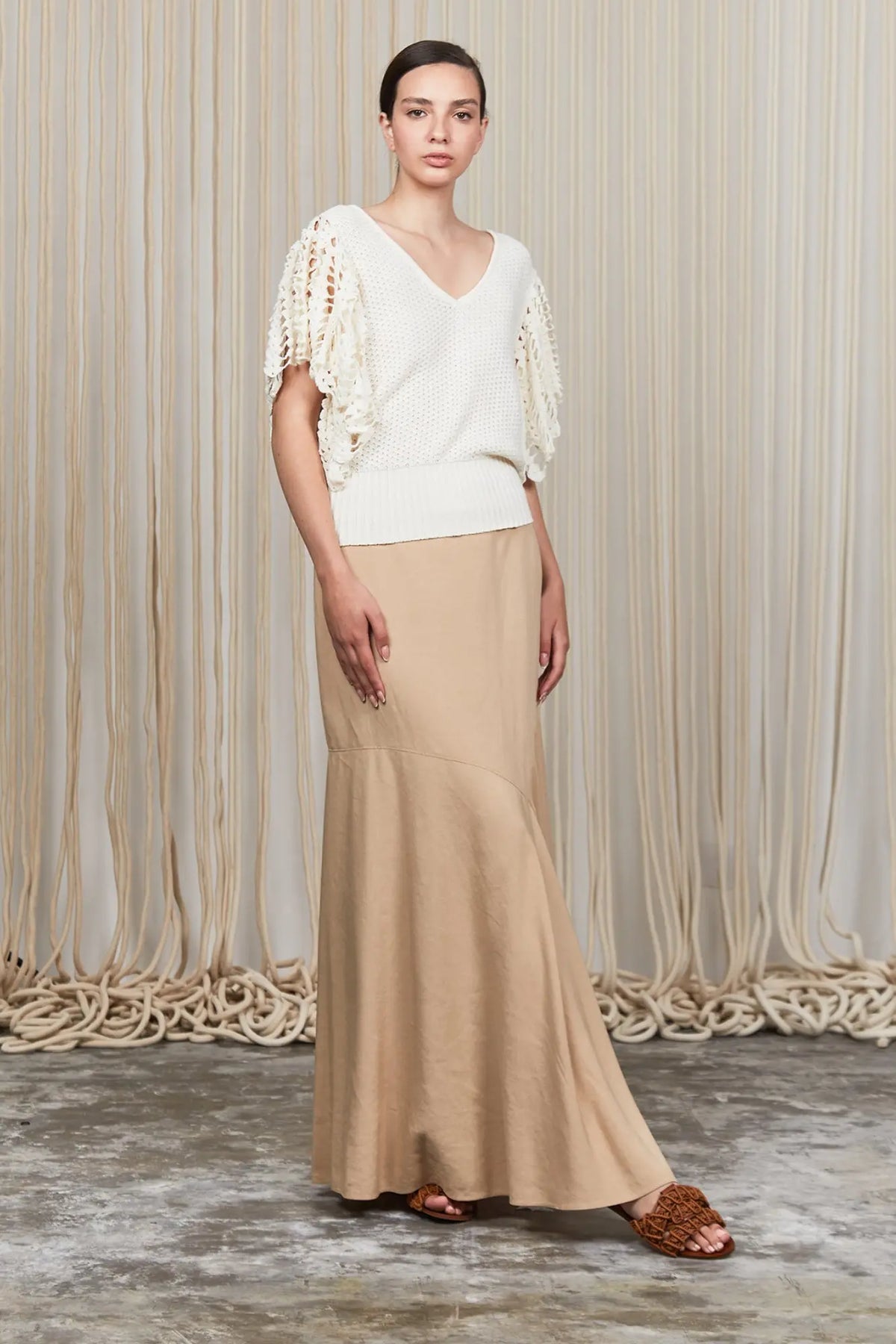 Alejandra Vest | Ivory Melange