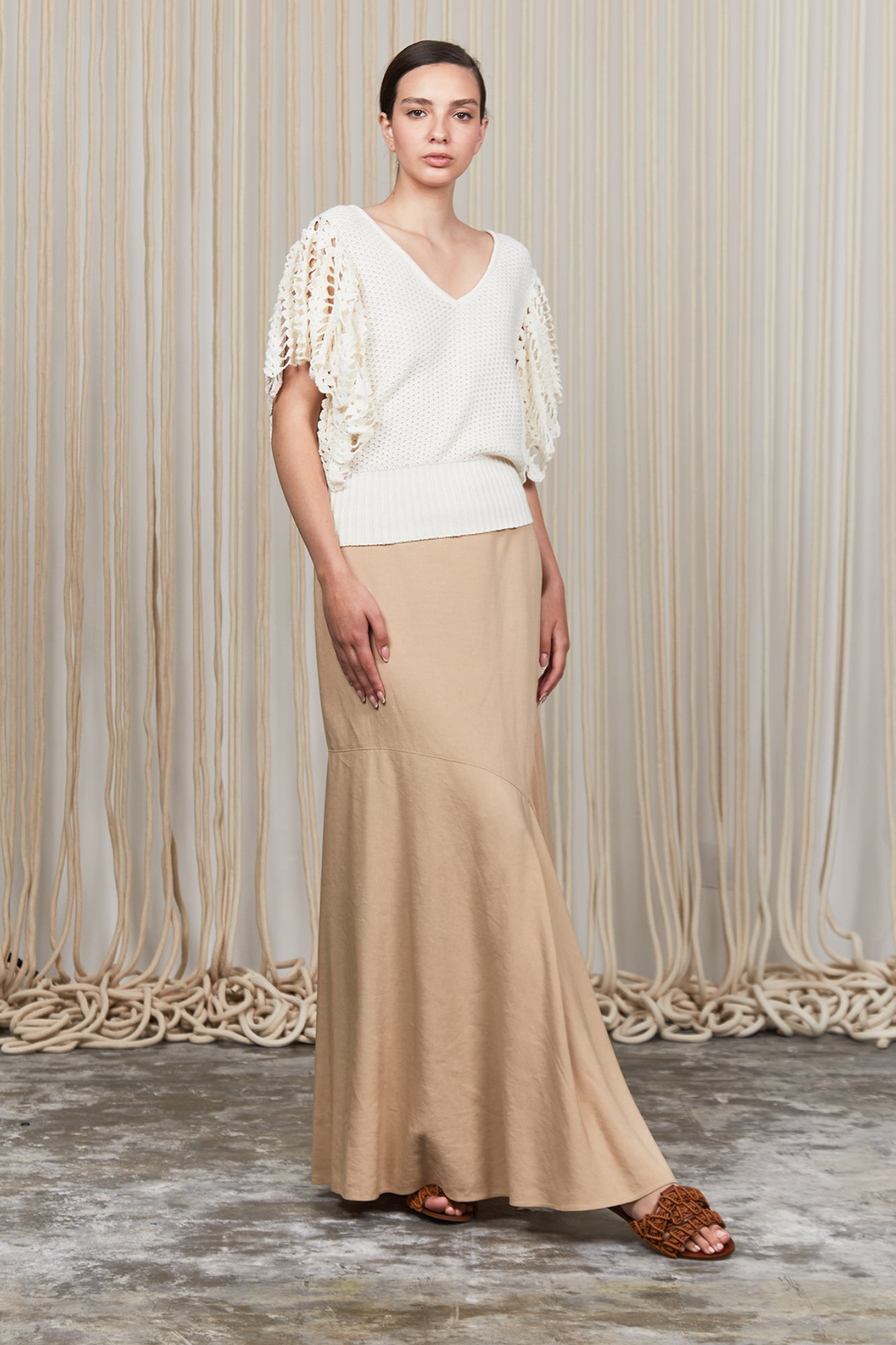 Alejandra Vest | Ivory Melange