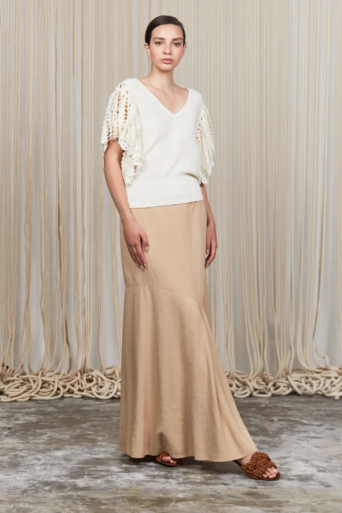 Alejandra Vest | Ivory Melange