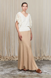 Alejandra Vest | Ivory Melange