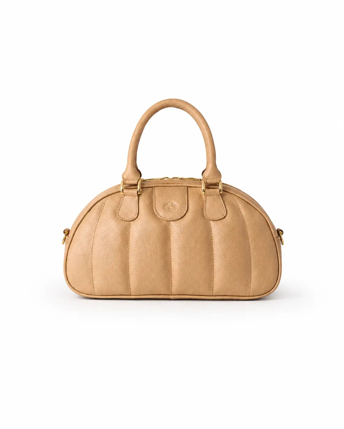 Ameline Sculptural Italian Leather Top Handle