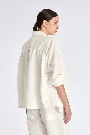 Ailani Linen Blend Jacket | Off White