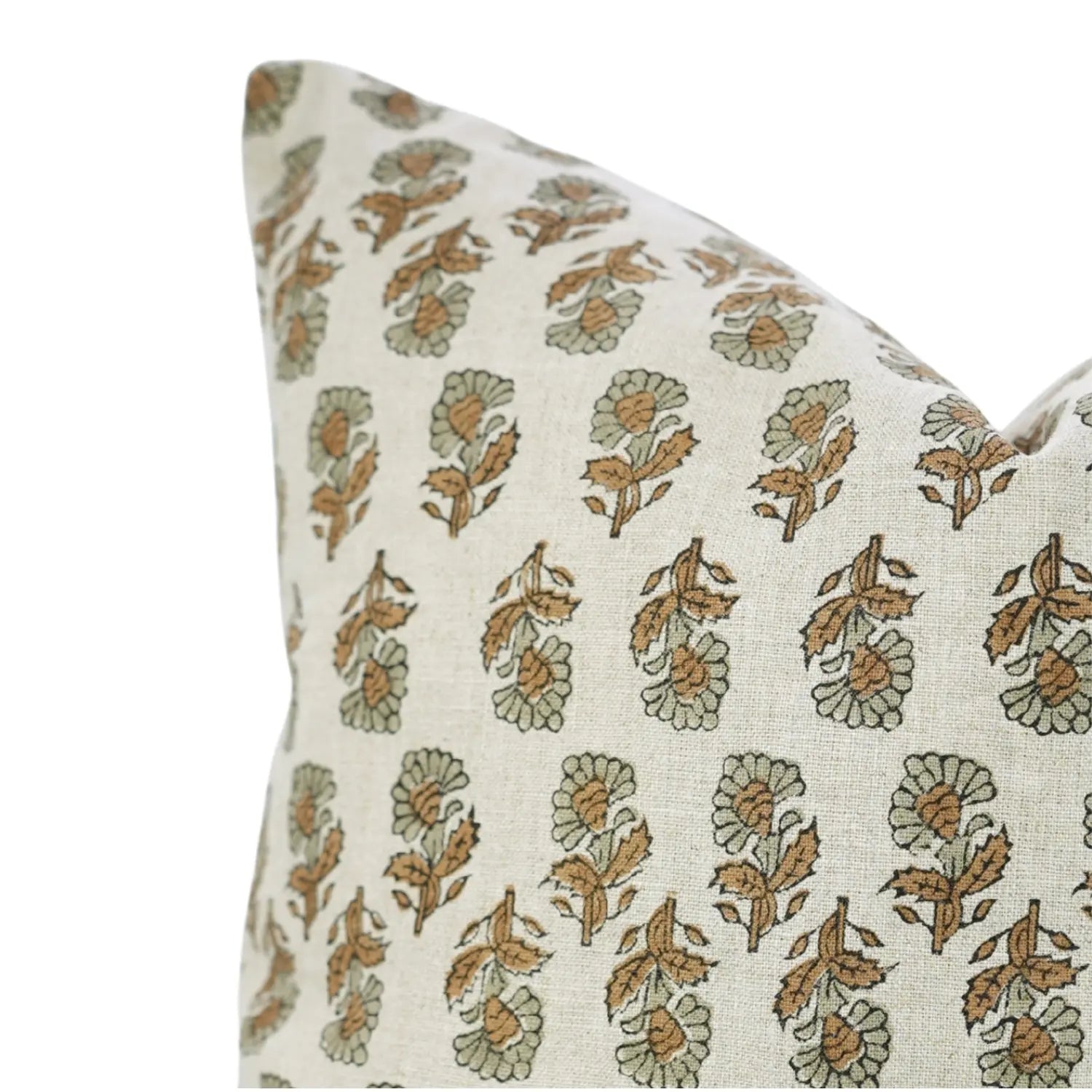 Bold Block Design Print Pure Linen Pillow Cover - Ashoka