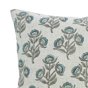 Classic Boho Hand-Made Block Viscose Linen Pillow Cover- Beal Patra