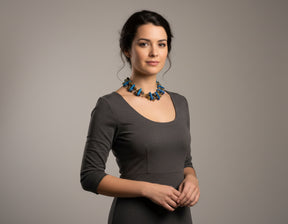 Sicilia Ceramic & Semi-precious Choker
