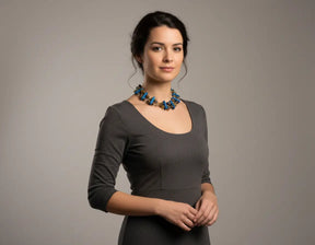 Sicilia Ceramic & Semi-precious Choker