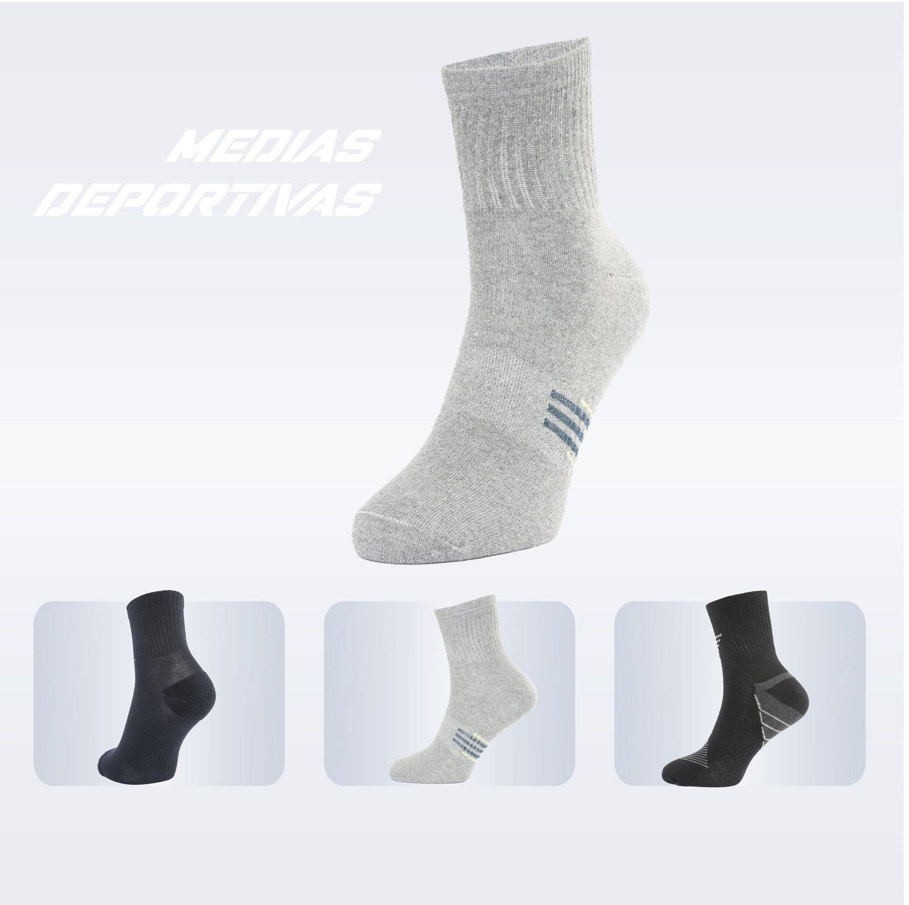 PACK DE 3 MEDIAS TENNIS