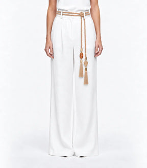 Silk Tassel Belt with jade