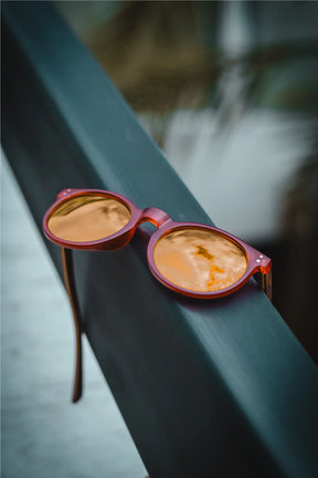 Red Candy Wooden Sunglasses-INTI