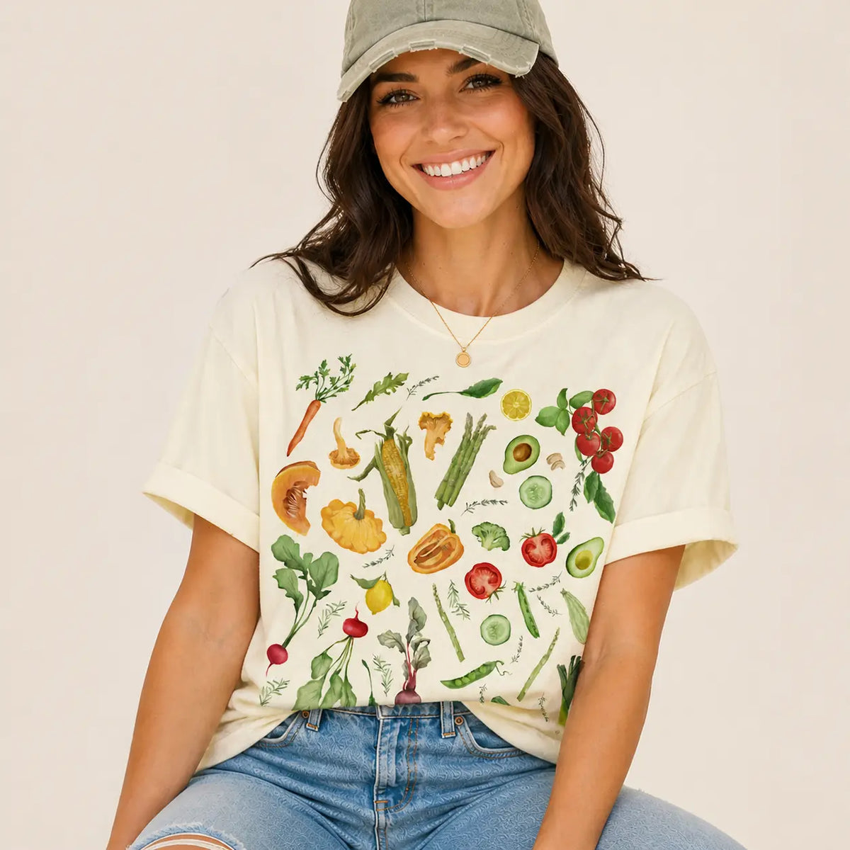 Garden Harvest Vegetable Graphic Tee