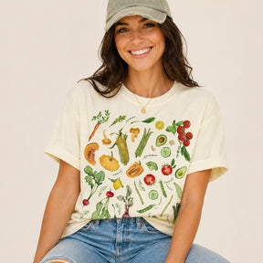 Garden Harvest Vegetable Graphic Tee