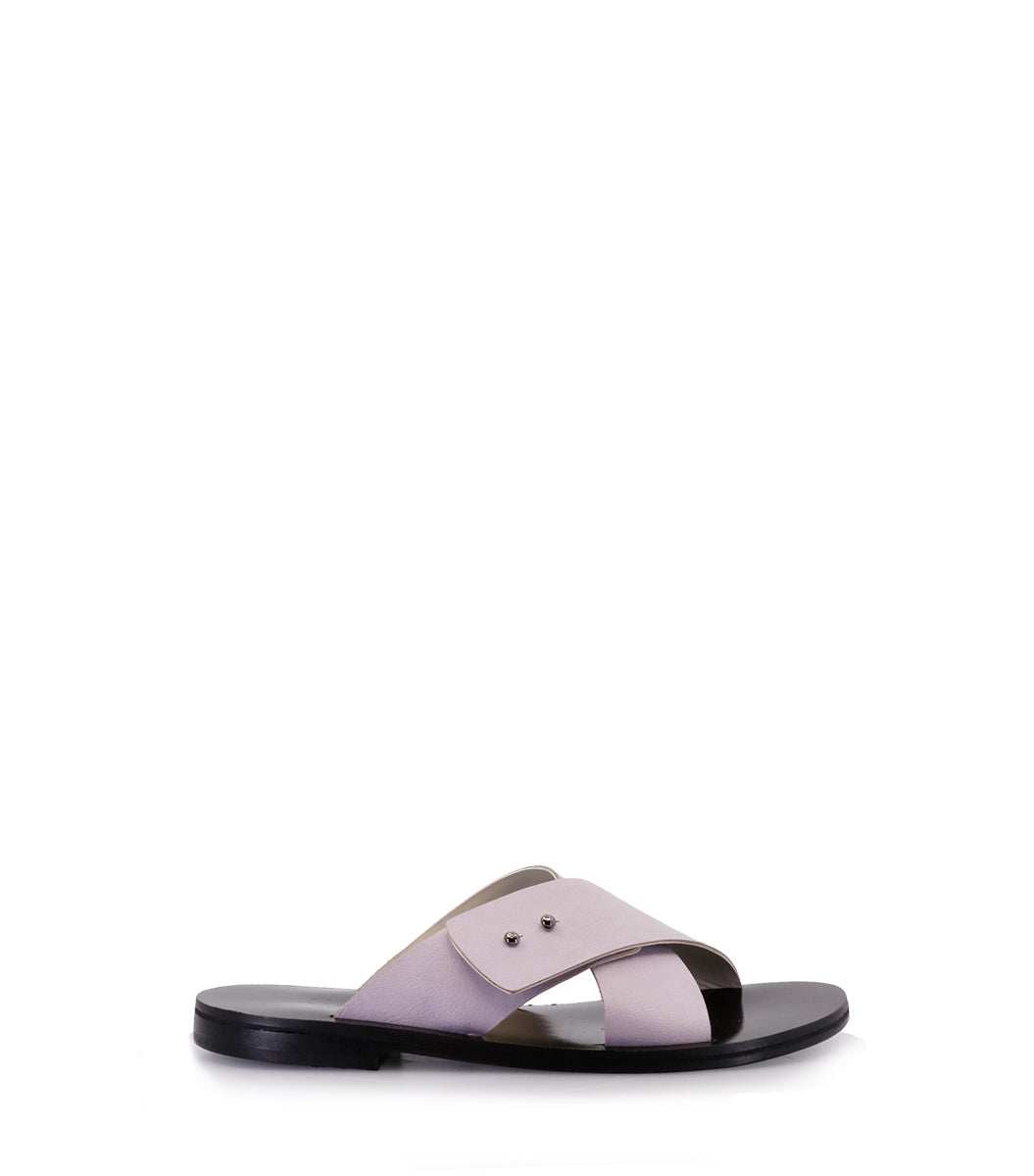Chic Violet Crossover Flats Blondie