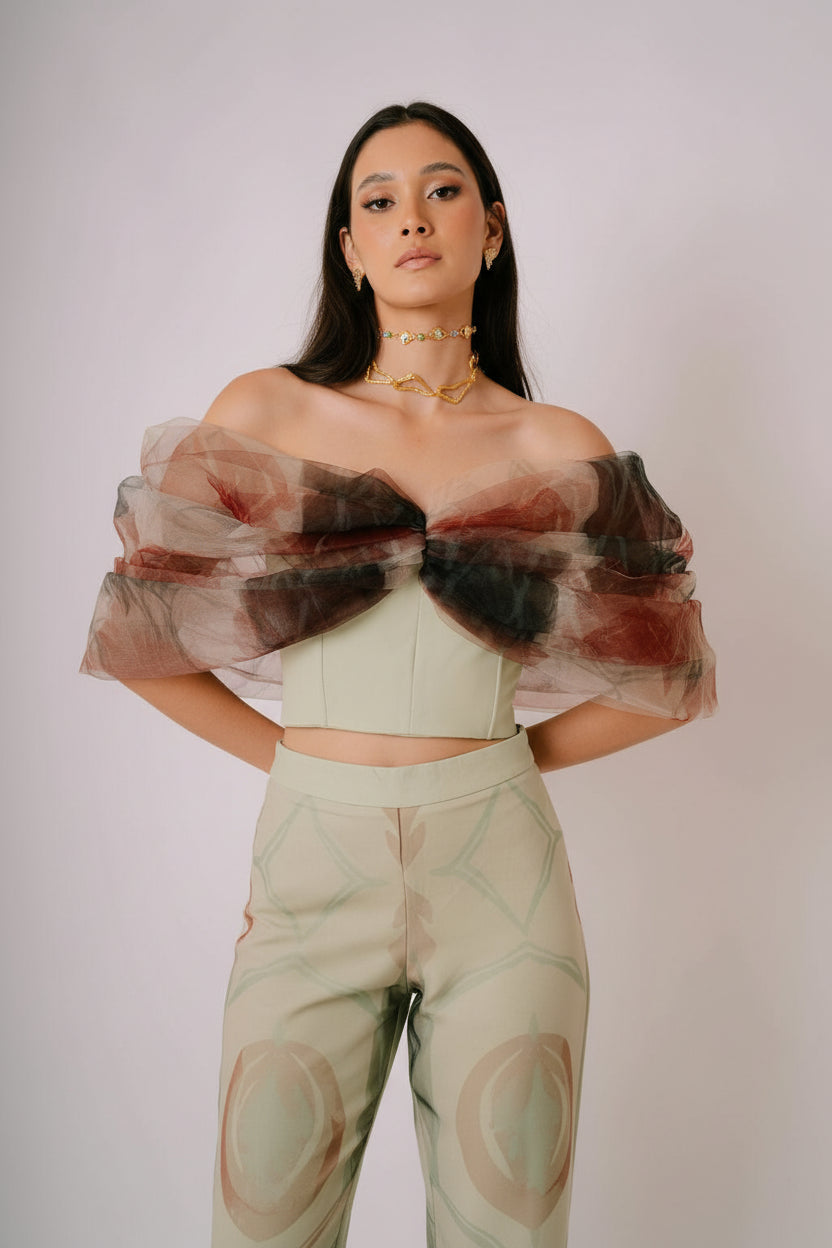 Tessa Tulle Bow Corset