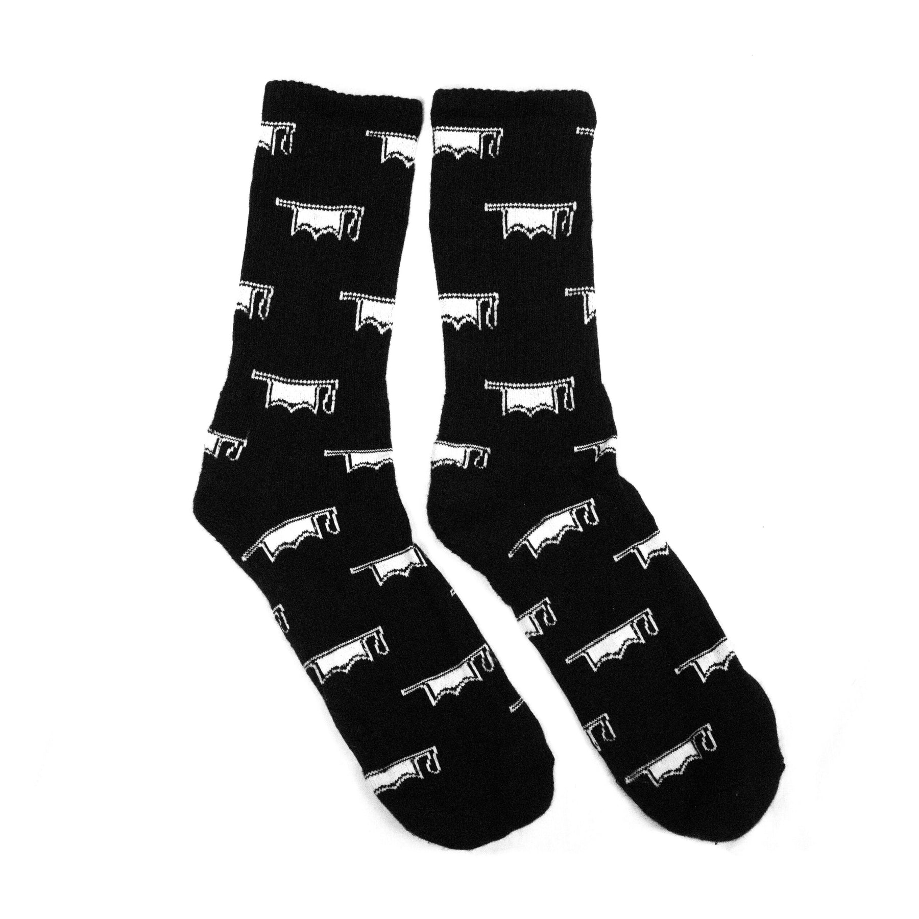 Collegiate Socks - Black