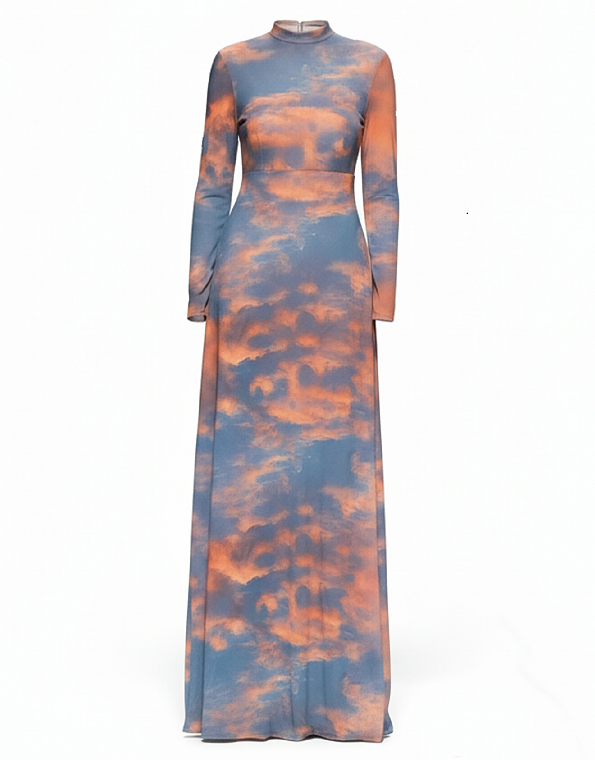Sunset Mesh Gown - Chuks Collins - Amber Dancing Collection