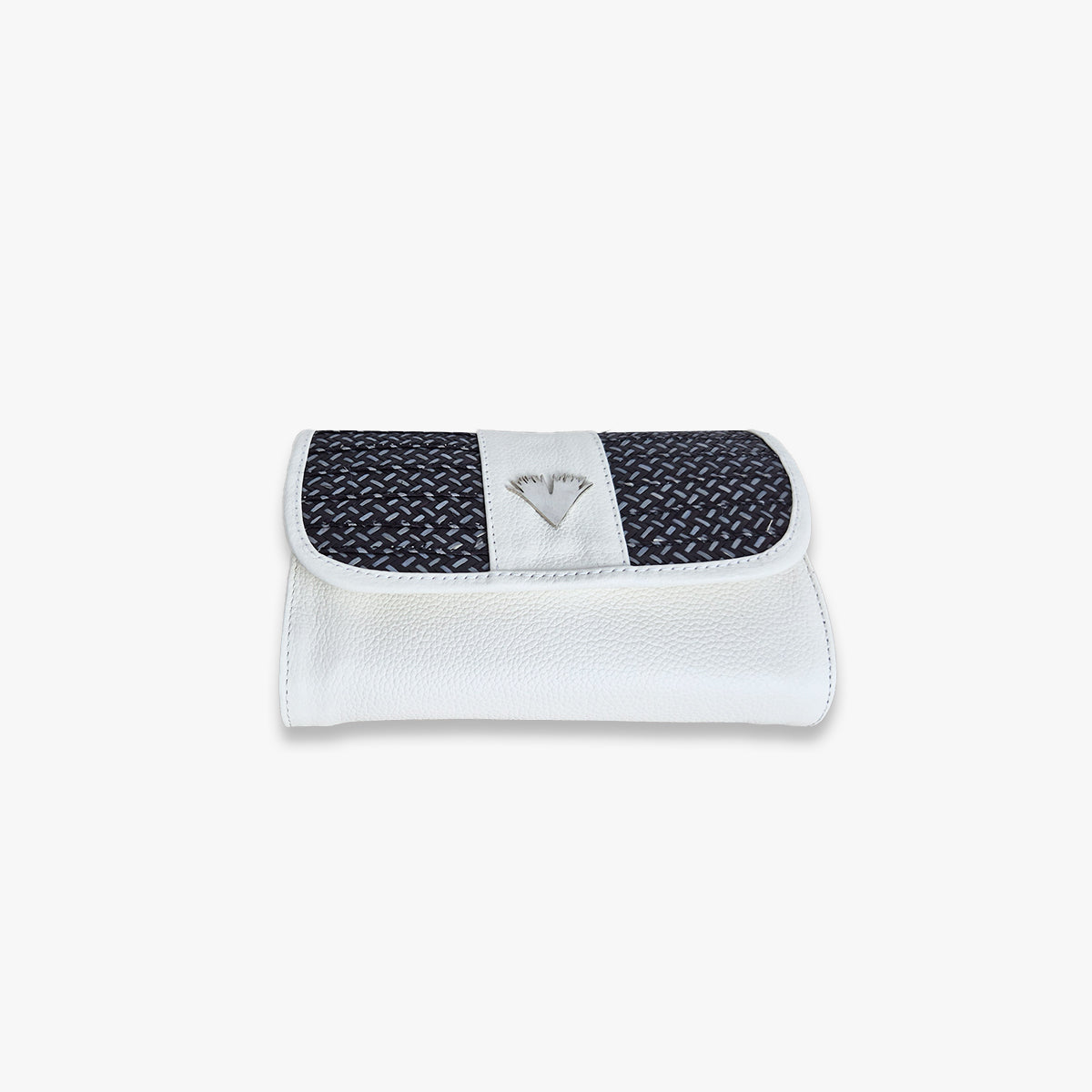 White leather Clutch Zen Bag