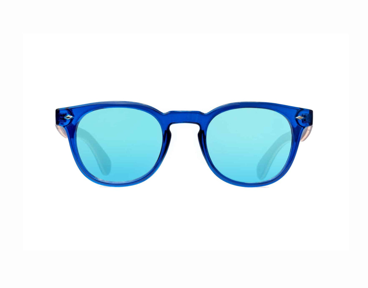 Deep Blue wooden Sungalsses