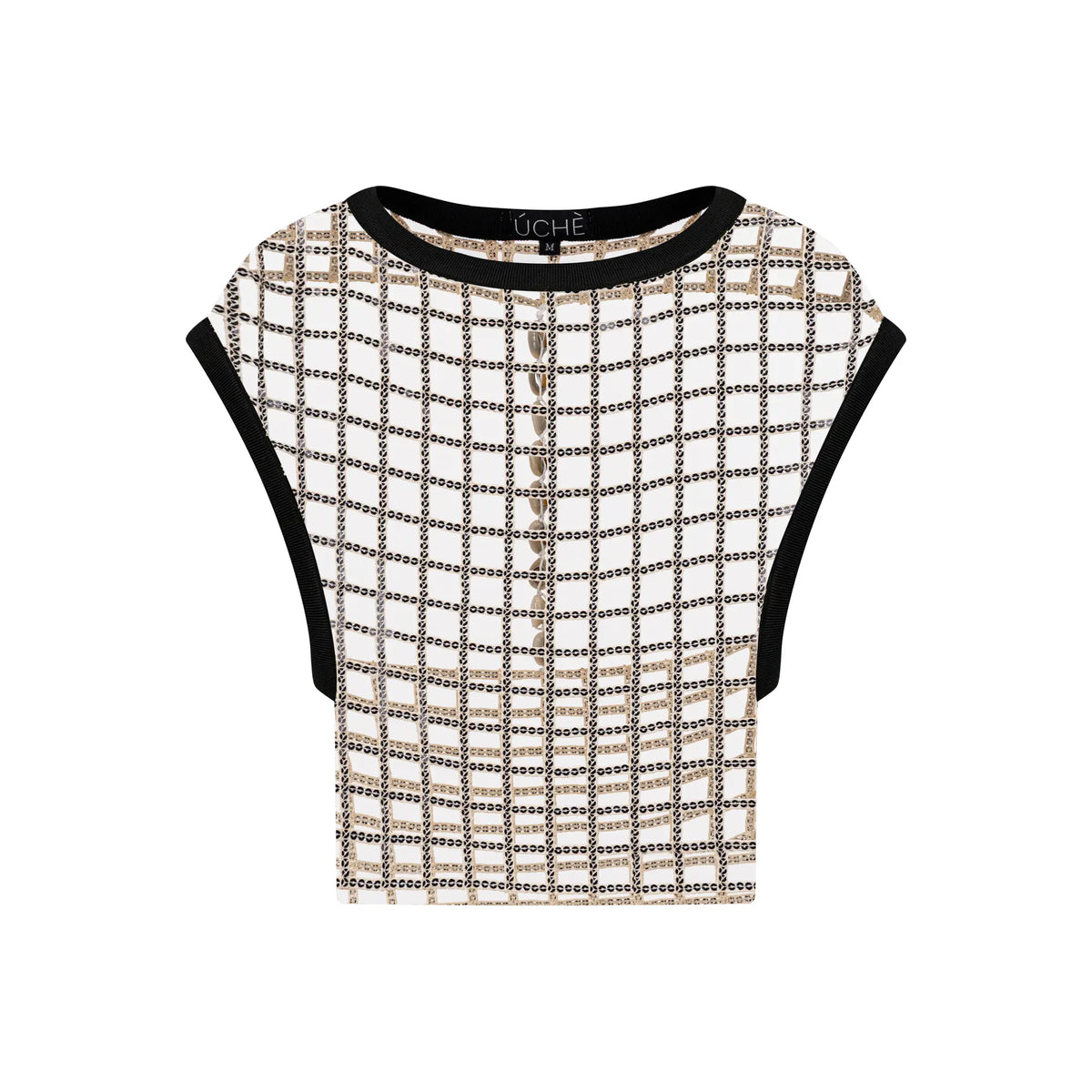 Sequin Cut Out Top