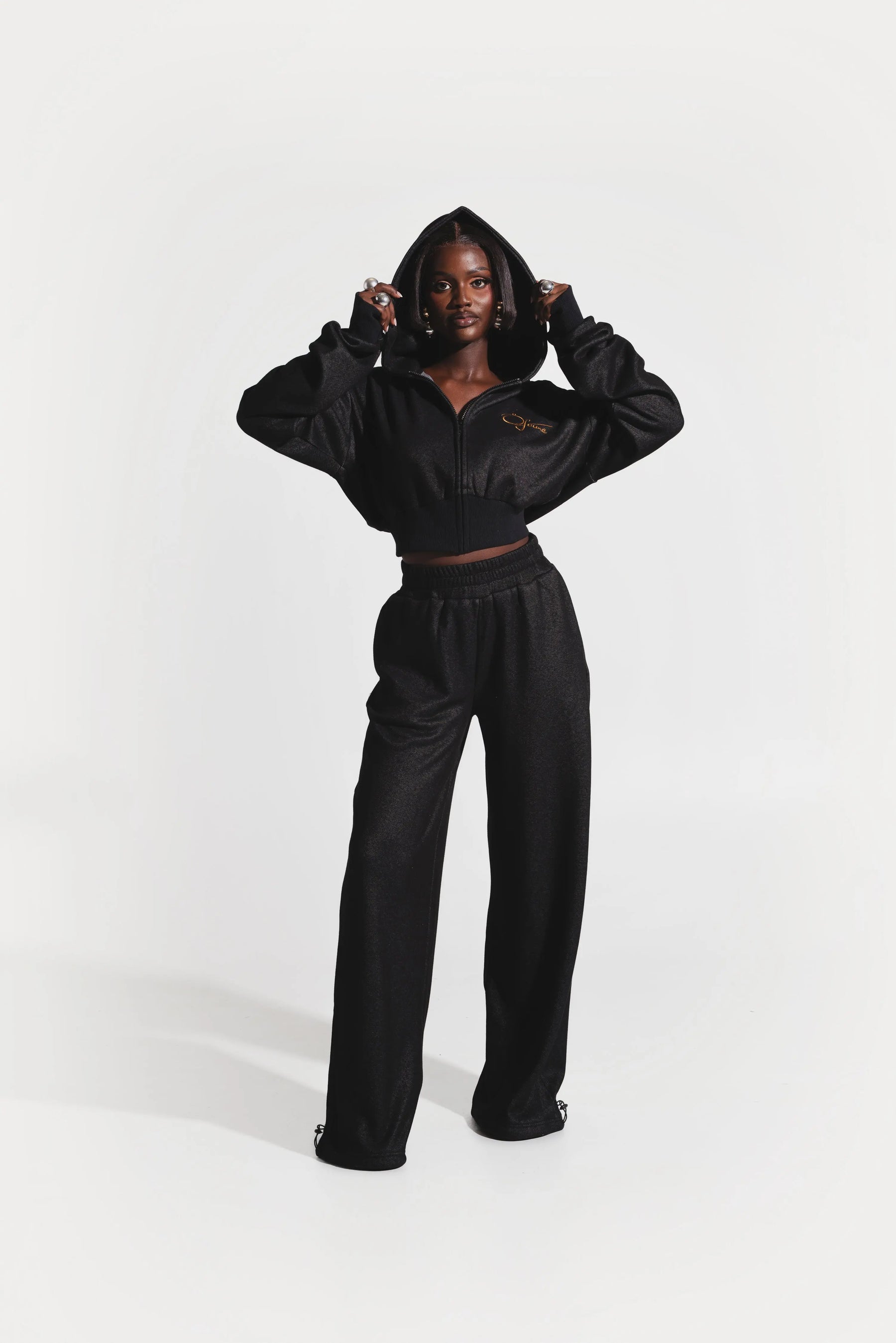 Ofuure Plush Fleece Hoodie Set