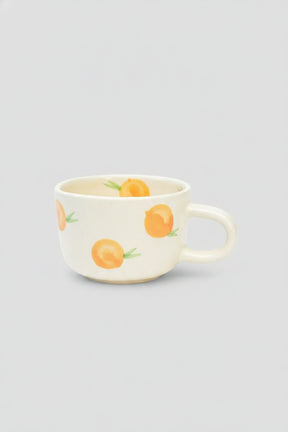 Ceramic Artisan Mug - Orange, 3 Inches