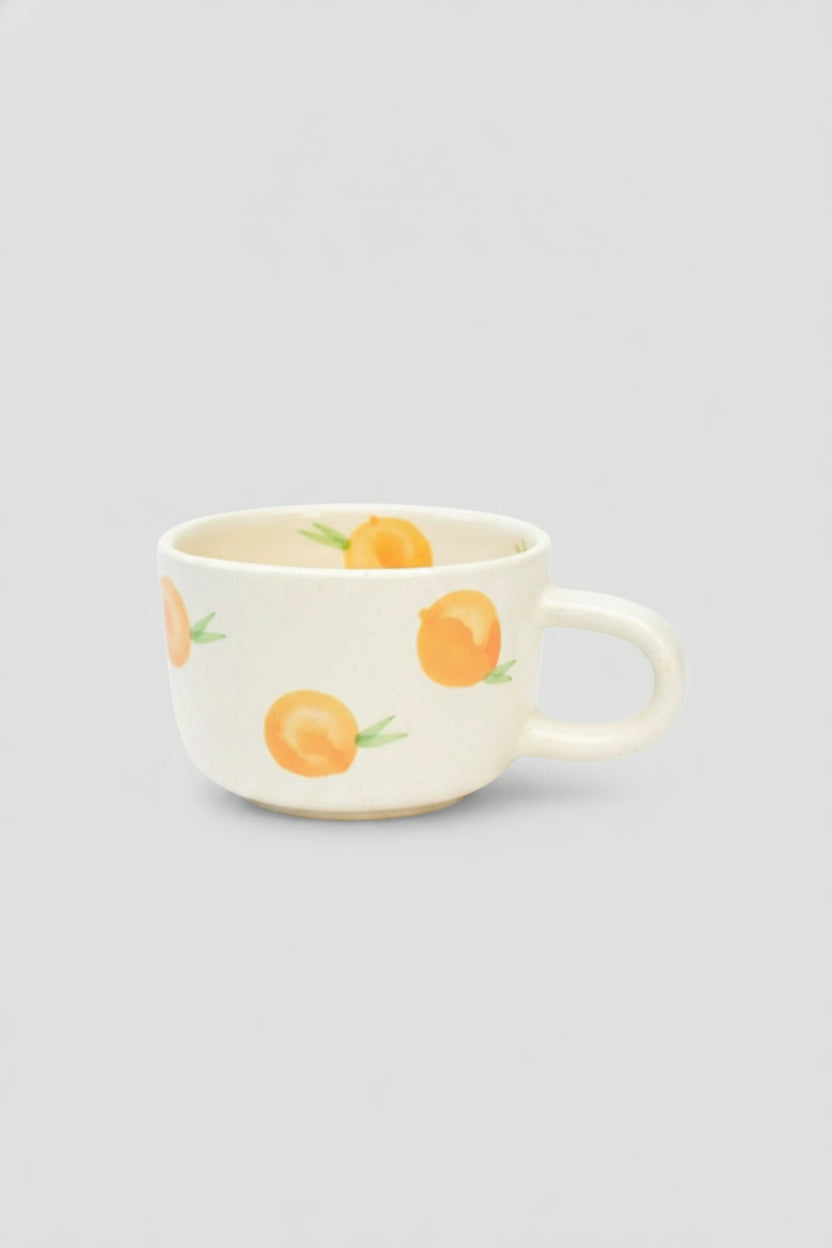 Ceramic Artisan Mug - Orange, 3 Inches