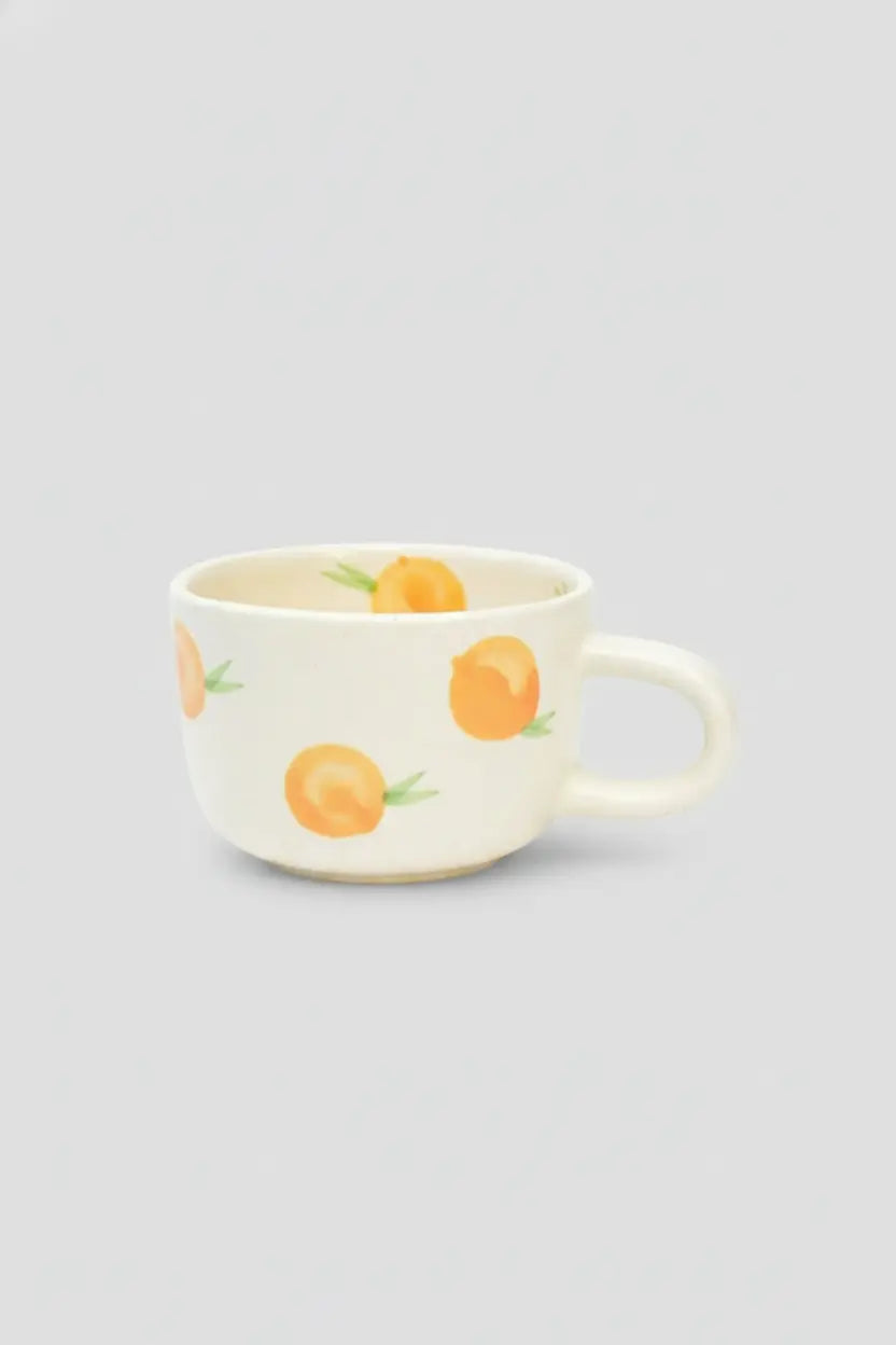 Ceramic Artisan Mug - Orange, 3 Inches