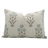 Decorative Block Print Thick Linen Pillow Cover - Amitabh