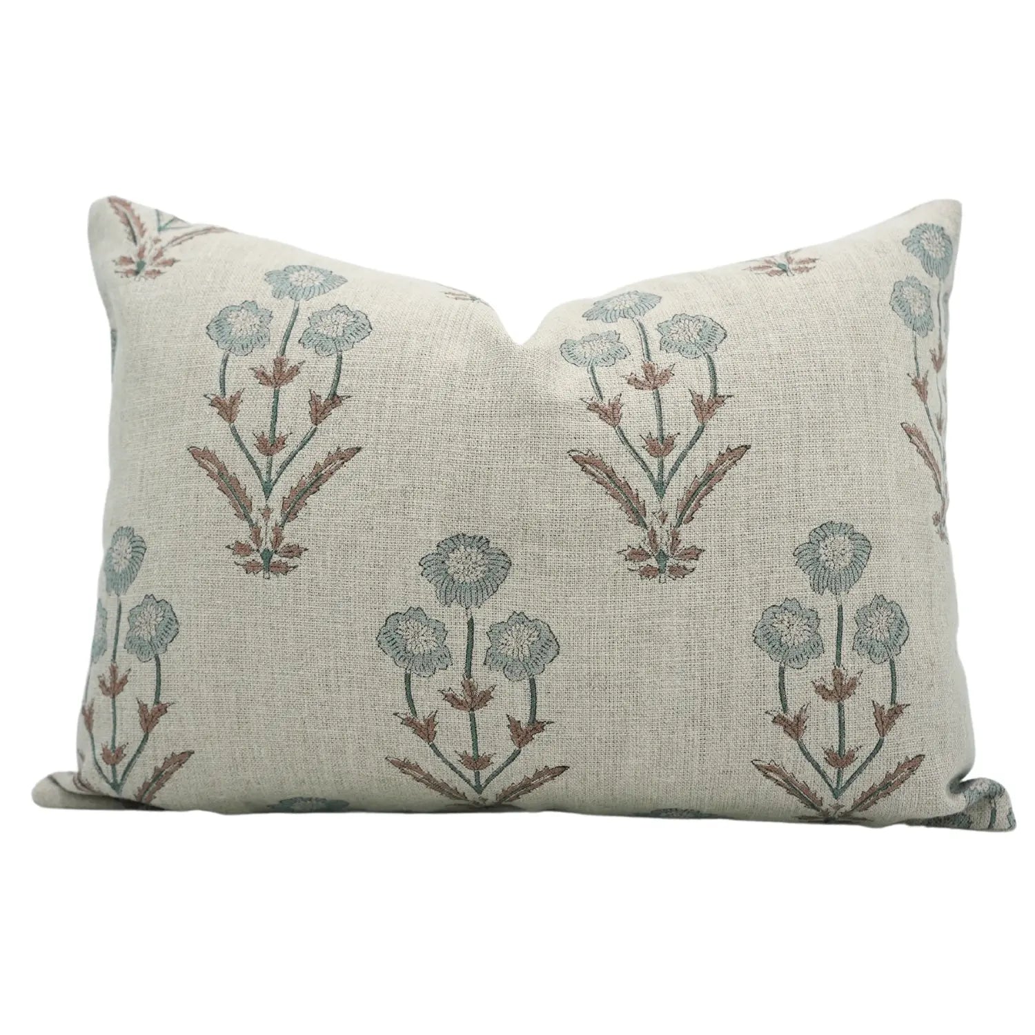 Premium Block Print Thick Linen Pillow Cover - Amitabh