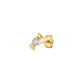 Candy Stud Earrings in Gold Pavé – Timeless Sparkle, Elegant Finish